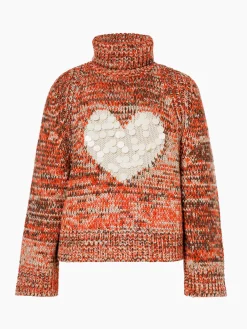 Goldbergh AIMEE Long Sleeve Knit Sweater army/orange Sale