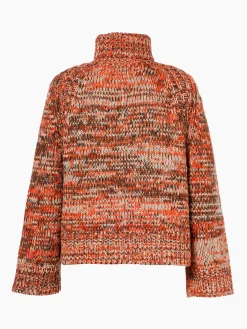 Goldbergh AIMEE Long Sleeve Knit Sweater army/orange Sale
