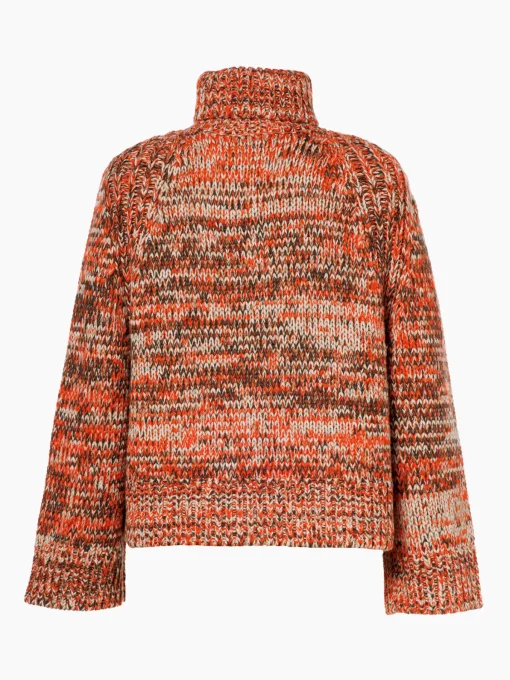 Goldbergh AIMEE Long Sleeve Knit Sweater army/orange Sale