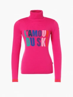 Goldbergh AMOUR Long Sleeve Knit Sweater passion pink Best