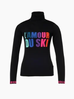 Goldbergh AMOUR Long Sleeve Knit Sweater black Best