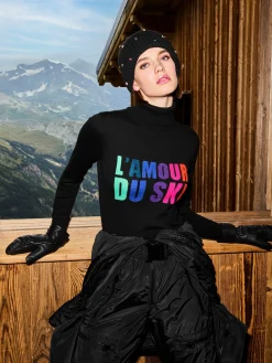 Goldbergh AMOUR Long Sleeve Knit Sweater black Best