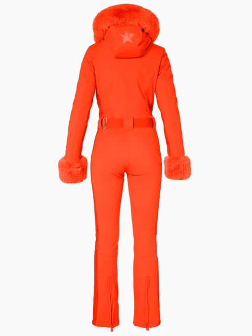 Goldbergh ANGELE FAUX BORDER Ski Suit Orange Discount