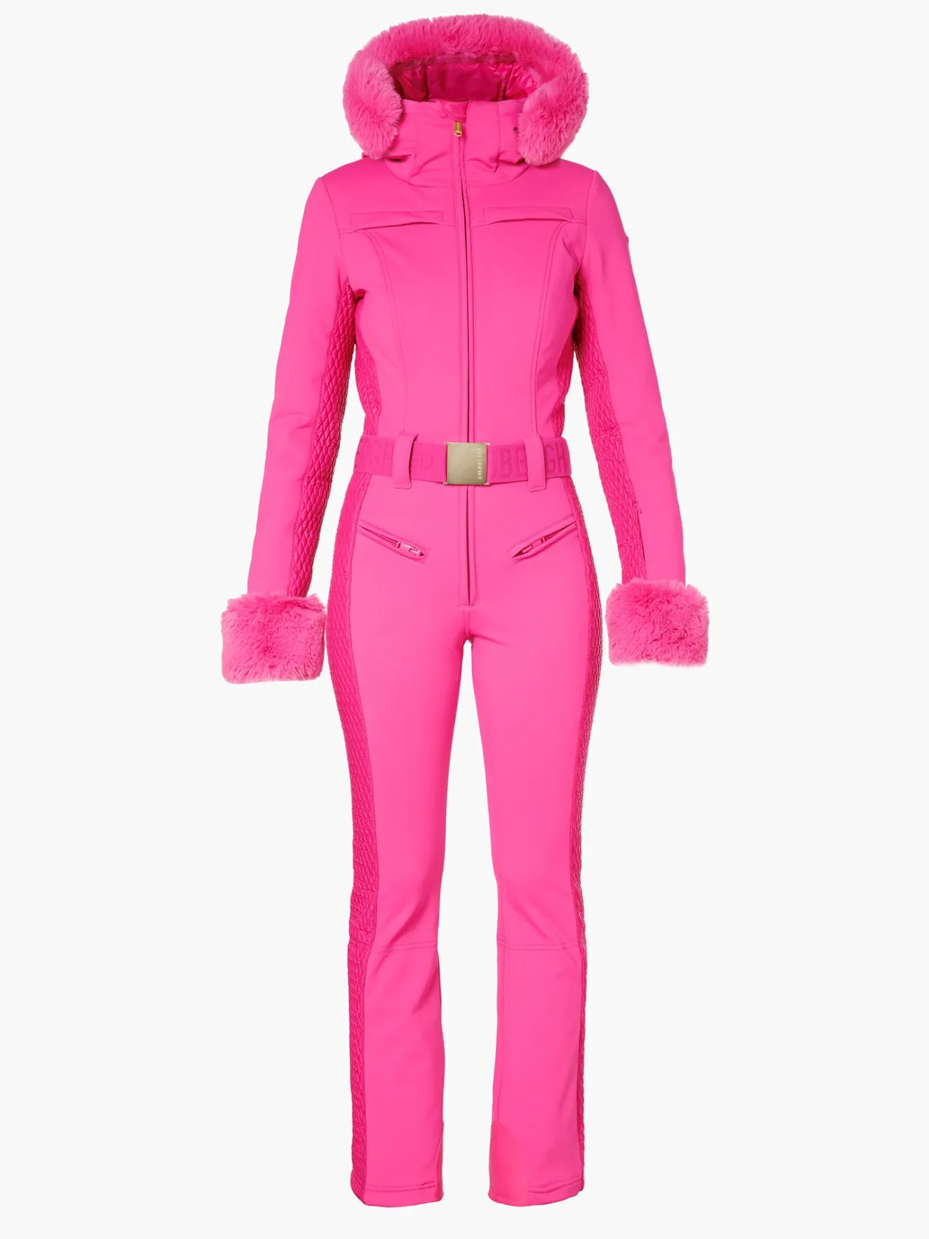 Goldbergh ANGELE FAUX BORDER Ski Suit passion pink Hot
