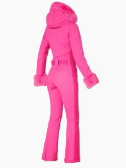 Goldbergh ANGELE FAUX BORDER Ski Suit passion pink Hot