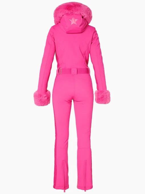 Goldbergh ANGELE FAUX BORDER Ski Suit passion pink Hot