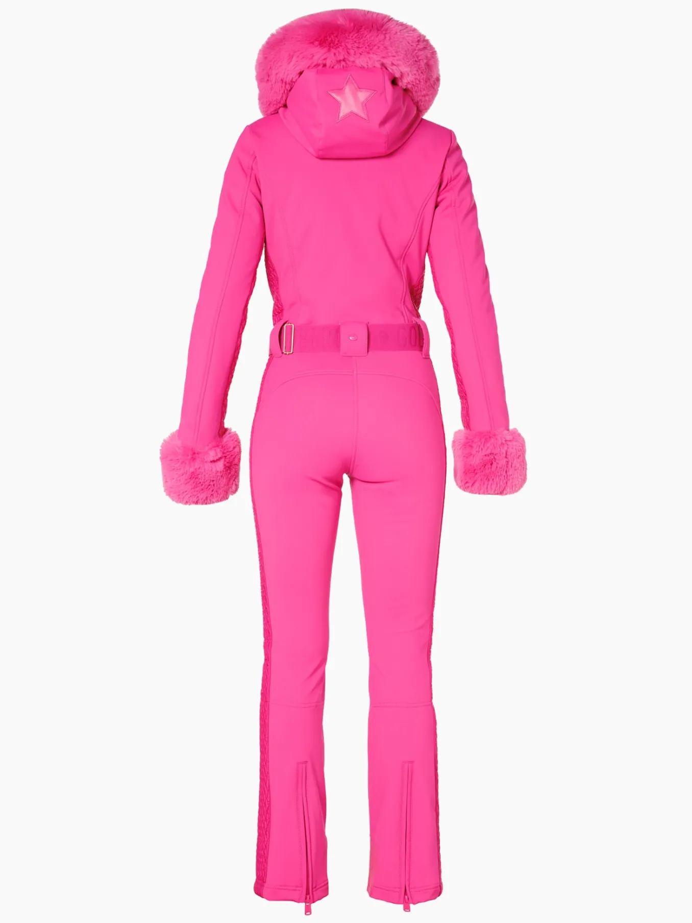 Goldbergh ANGELE FAUX BORDER Ski Suit passion pink Hot