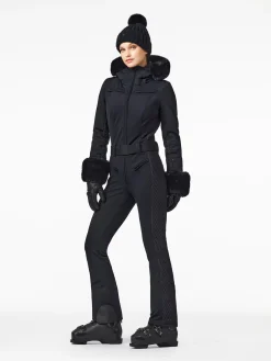 Goldbergh ANGELE FAUX BORDER Ski Suit black Clearance