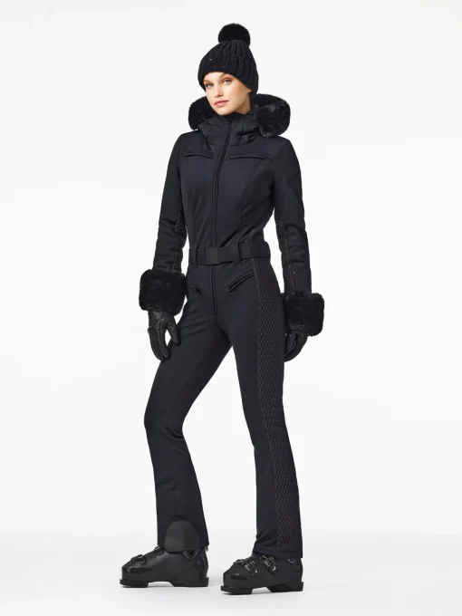Goldbergh ANGELE FAUX BORDER Ski Suit black Clearance