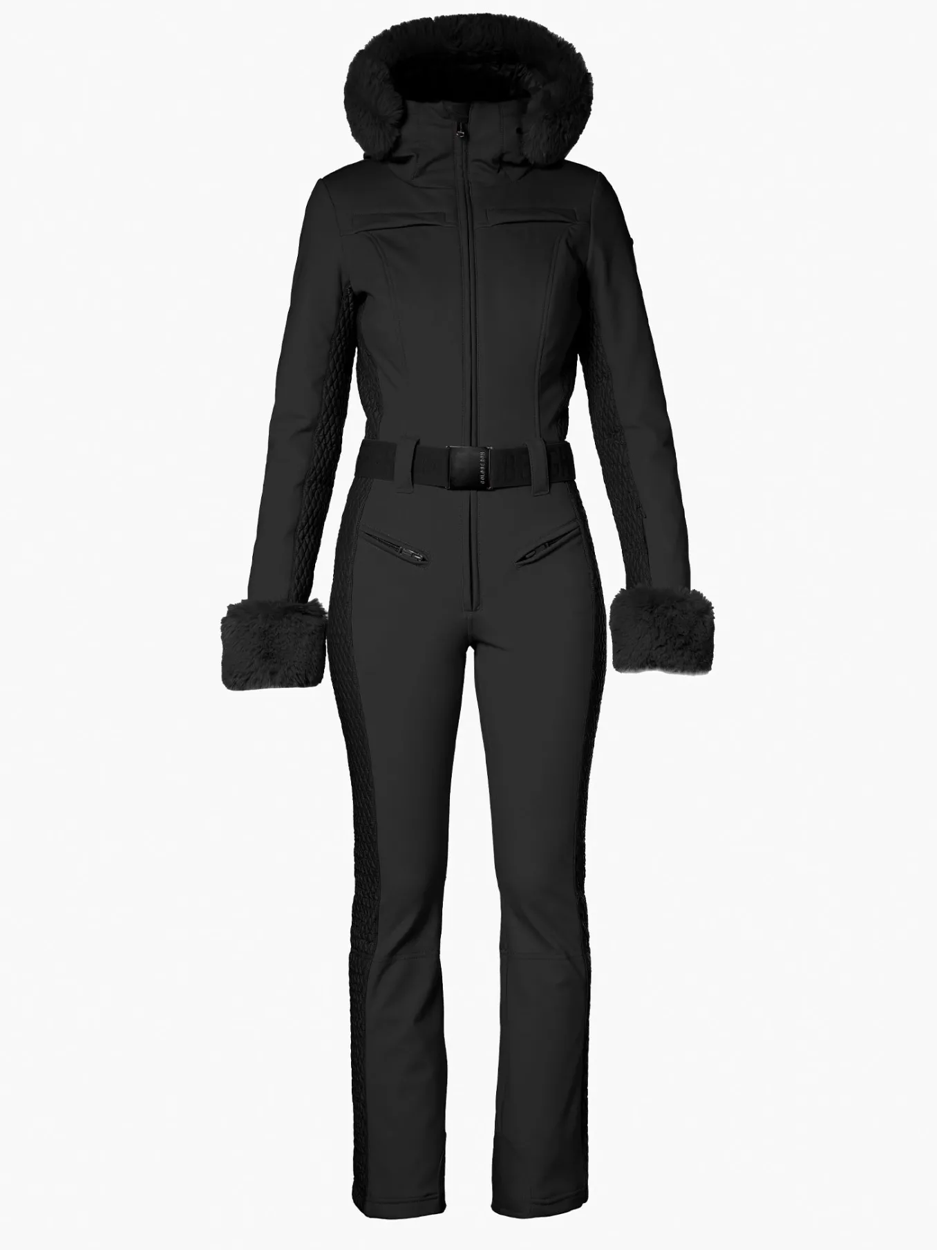 Goldbergh ANGELE FAUX BORDER Ski Suit black Clearance