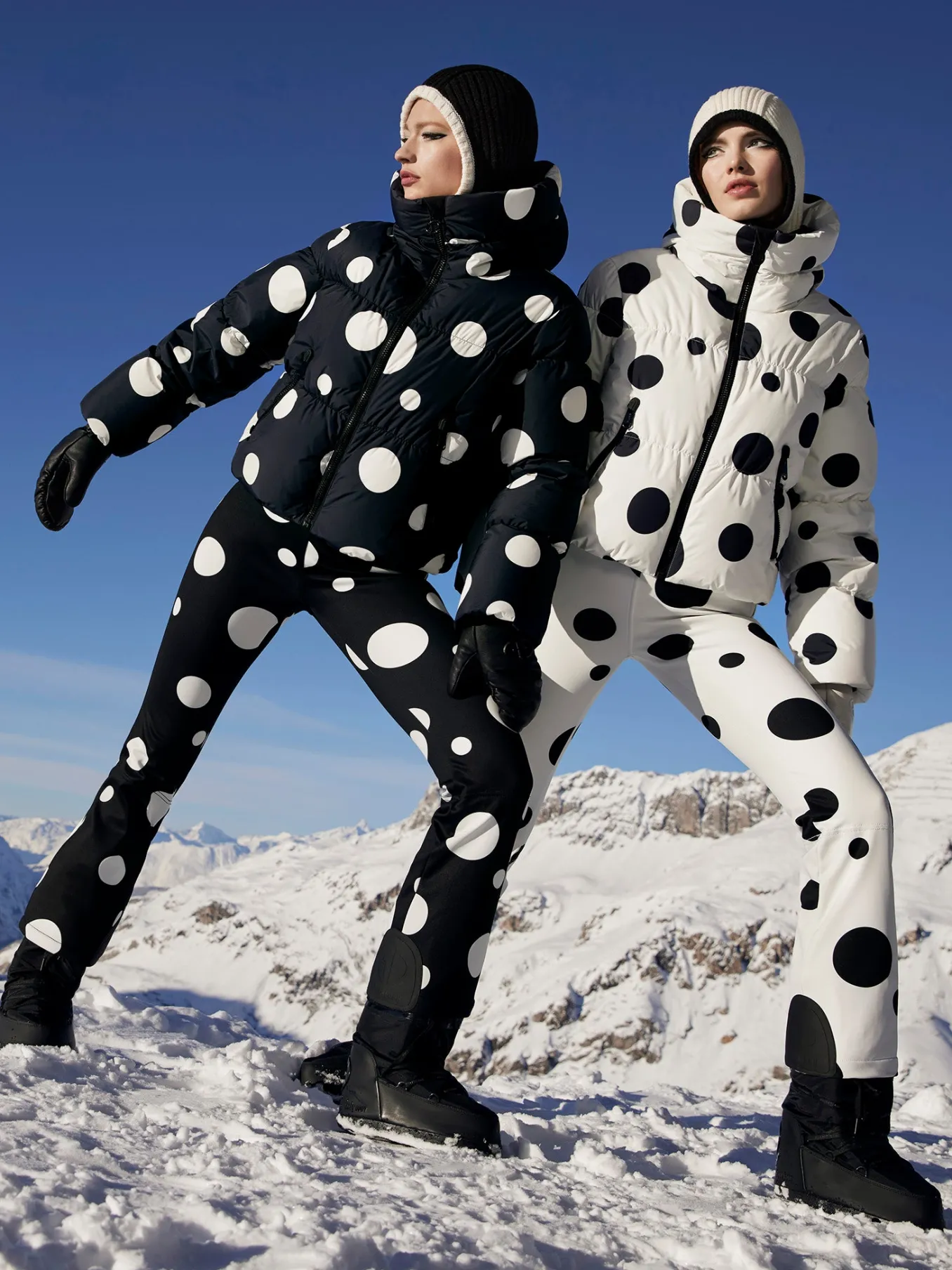 Goldbergh BALLON Ski Pants dot cream Hot