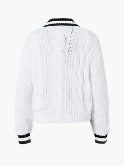 Goldbergh CABLE Knit Sweater black/white Best