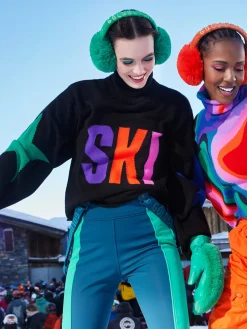 Goldbergh CALORE Long Sleeve Knit Sweater black Discount