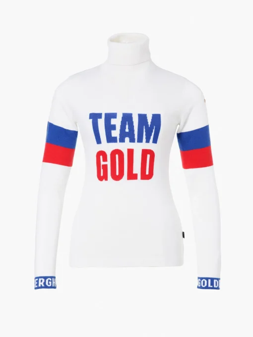 Goldbergh CHAMP Long Sleeve Knit Sweater white Best