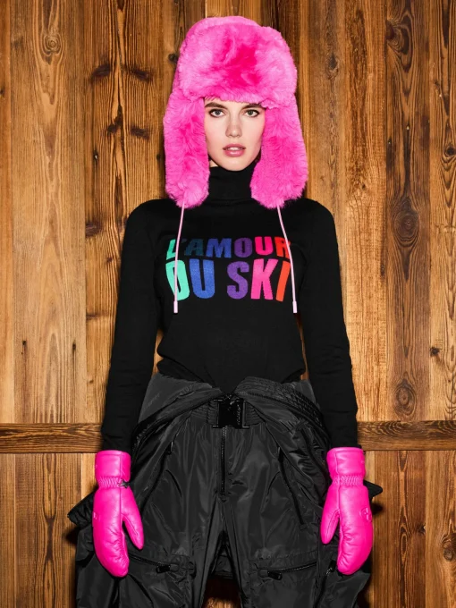 Goldbergh CHER Fluffy Aviator Hat passion pink