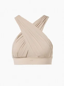 Goldbergh DRAPE Bra white sand Best