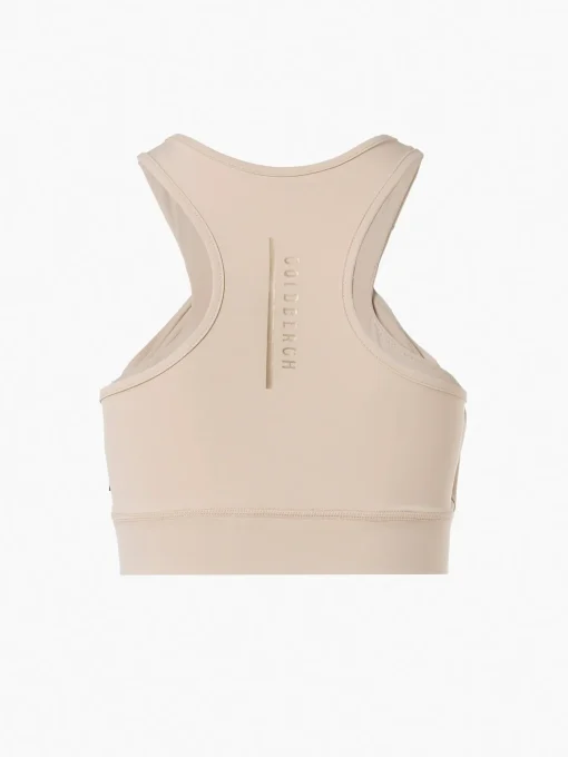 Goldbergh DRAPE Bra white sand Best