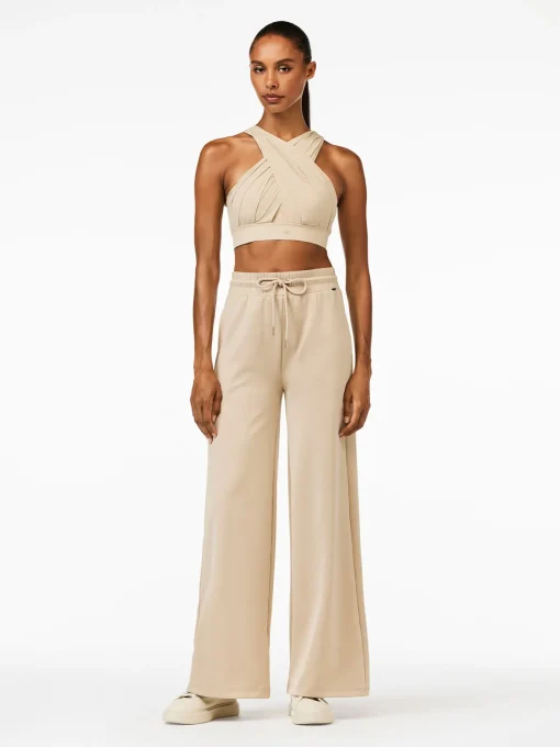 Goldbergh DRAPE Bra white sand Best