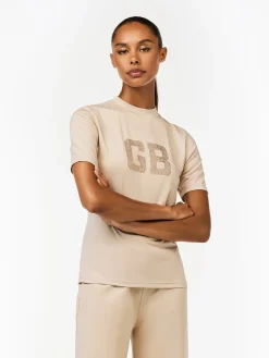 Goldbergh FELICITY Short Sleeve Top white sand