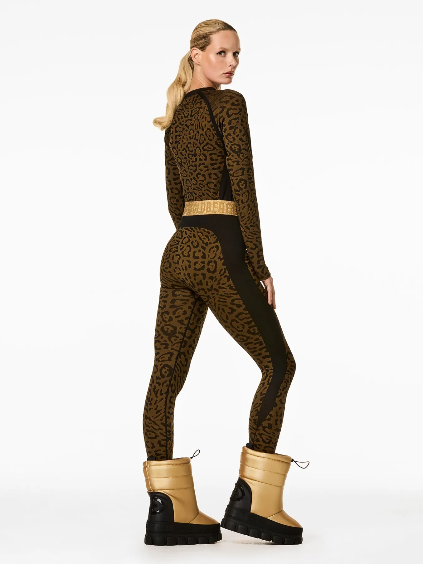 Goldbergh Feline Baselayer Long Sleeve Jaguar New