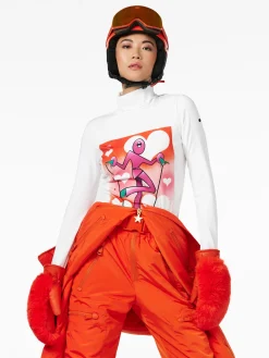 Goldbergh FEMME Long Sleeve Turtleneck Tee white Sale