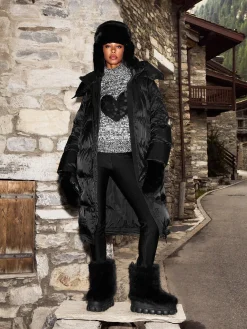 Goldbergh Fun Fur Snowboot Black