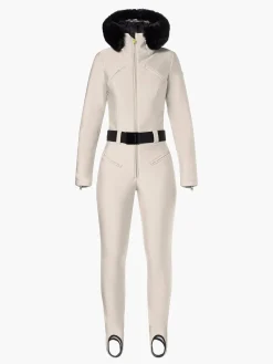 Goldbergh GLISSER FAUX BORDER Ski Suit champagne New