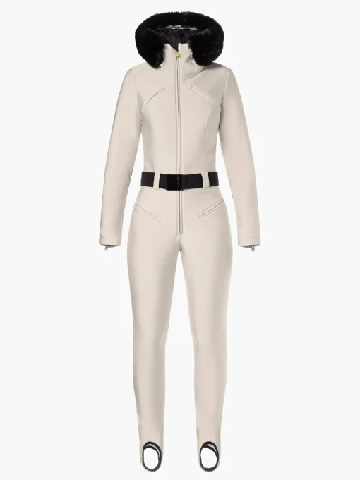 Goldbergh GLISSER FAUX BORDER Ski Suit champagne New