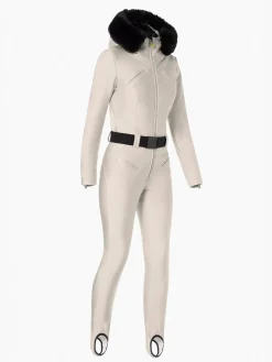 Goldbergh GLISSER FAUX BORDER Ski Suit champagne New