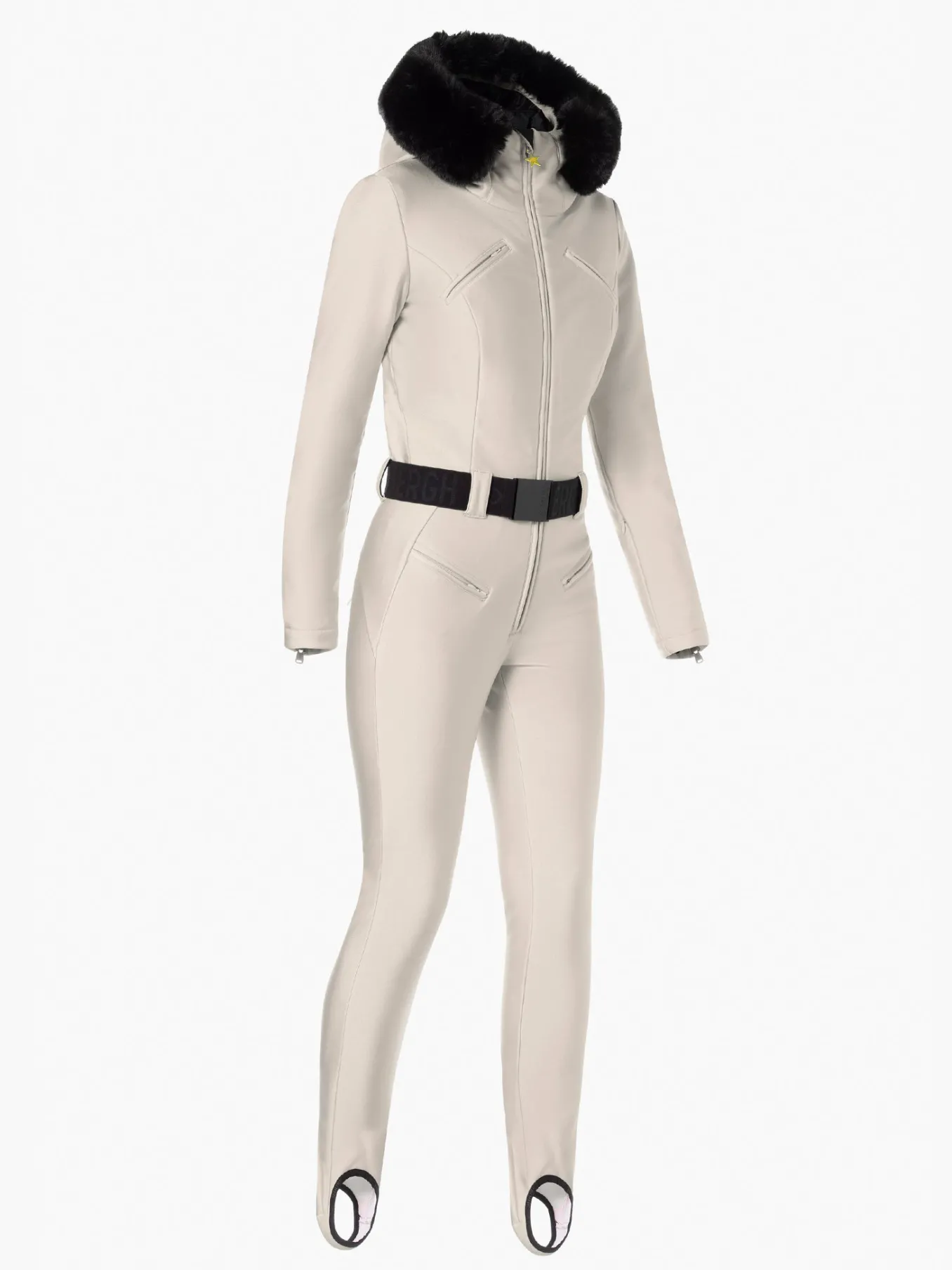 Goldbergh GLISSER FAUX BORDER Ski Suit champagne New
