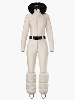Goldbergh GLISSER FAUX BORDER Ski Suit champagne New