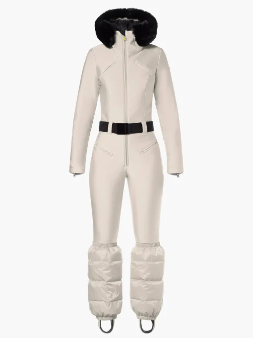 Goldbergh GLISSER FAUX BORDER Ski Suit champagne New