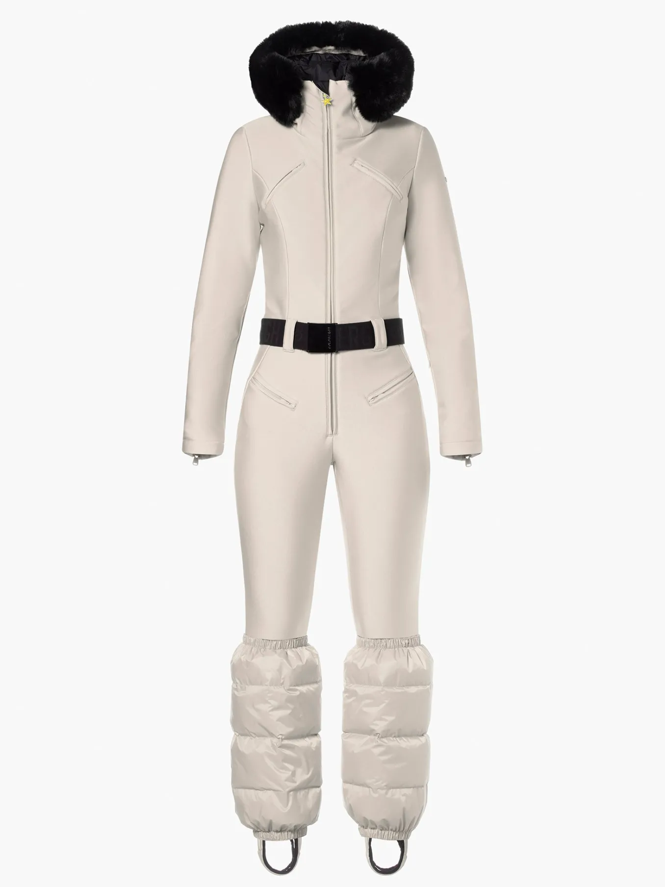 Goldbergh GLISSER FAUX BORDER Ski Suit champagne New