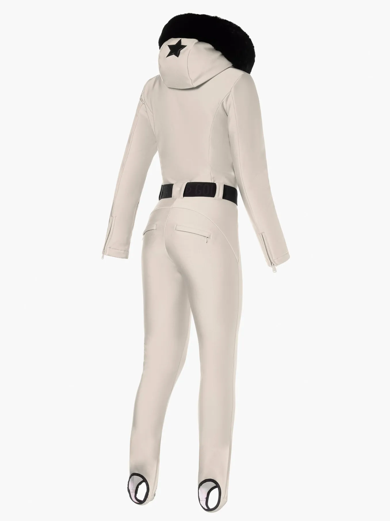 Goldbergh GLISSER FAUX BORDER Ski Suit champagne New