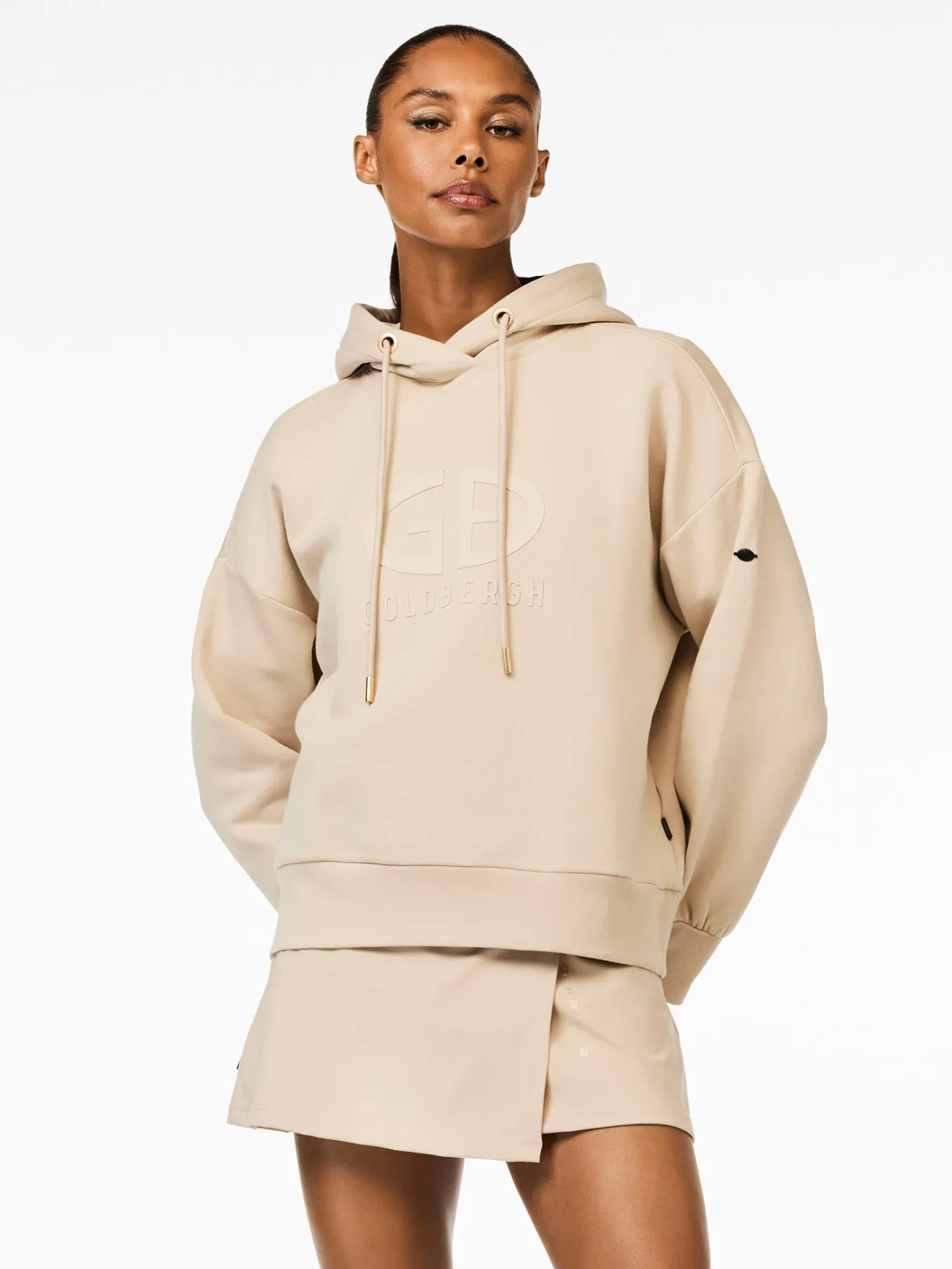Goldbergh HARVARD Hoodie white sand Online