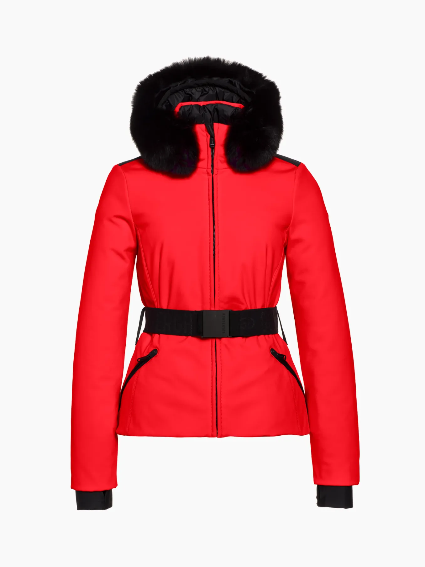 Goldbergh Hida Faux Border Ski Jacket Flame