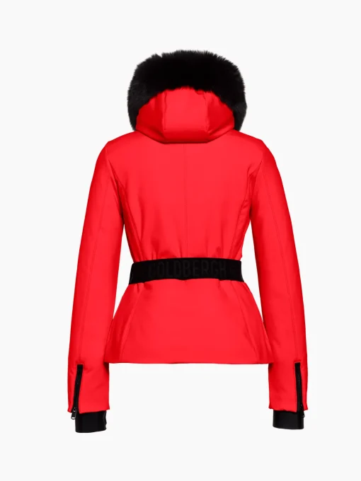 Goldbergh Hida Faux Border Ski Jacket Flame
