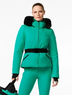 Goldbergh Hida Faux Border Ski Jacket Ice green Discount