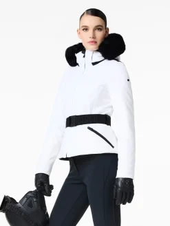 Goldbergh Hida Faux Border Ski Jacket White