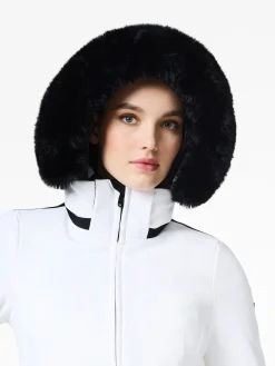 Goldbergh Hida Faux Border Ski Jacket White