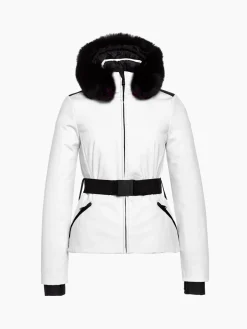 Goldbergh Hida Faux Border Ski Jacket White