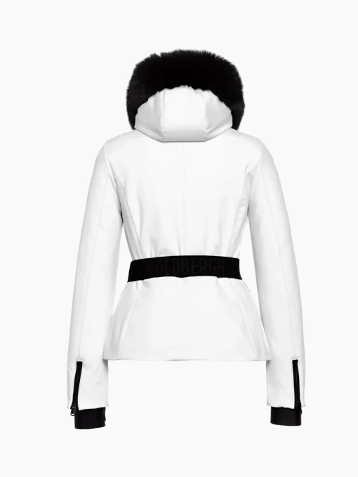 Goldbergh Hida Faux Border Ski Jacket White