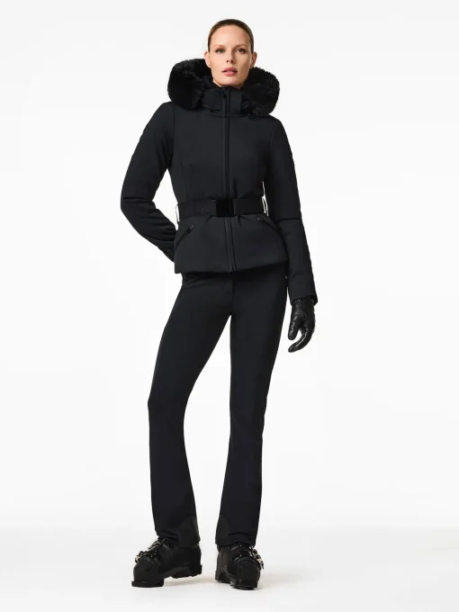 Goldbergh Hida Faux Border Ski Jacket Black Clearance