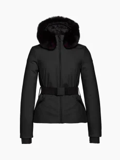Goldbergh Hida Faux Border Ski Jacket Black Clearance