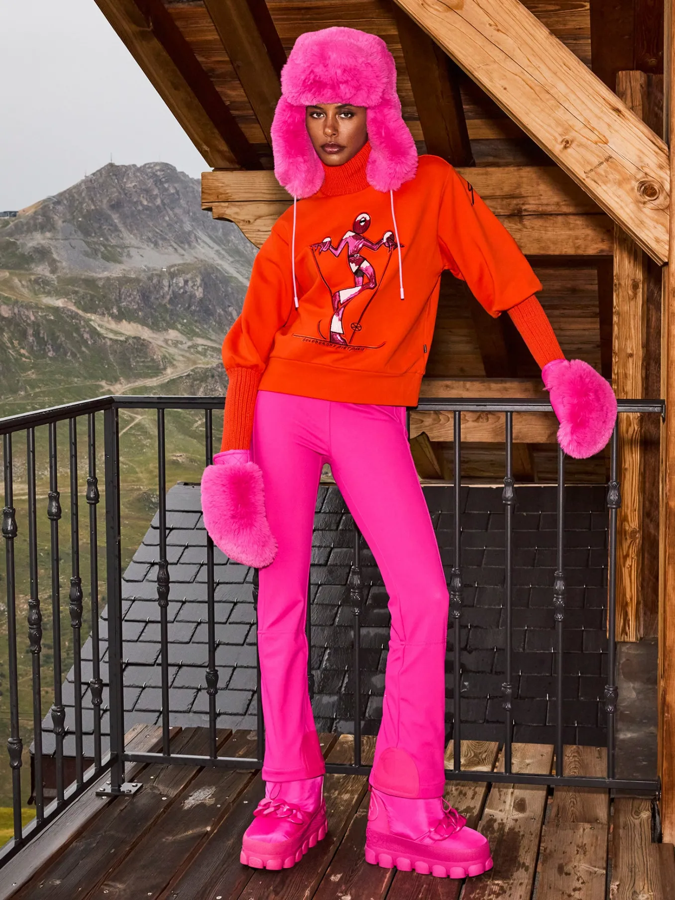 Goldbergh HILL Mittens passion pink Clearance