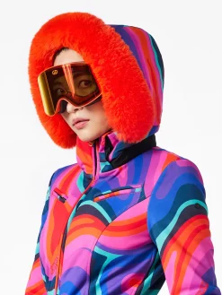 Goldbergh LA FÊTE FAUX BORDER Ski Suit absinthe rainbow Best