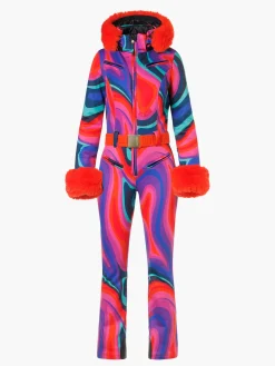 Goldbergh LA FÊTE FAUX BORDER Ski Suit absinthe rainbow Best