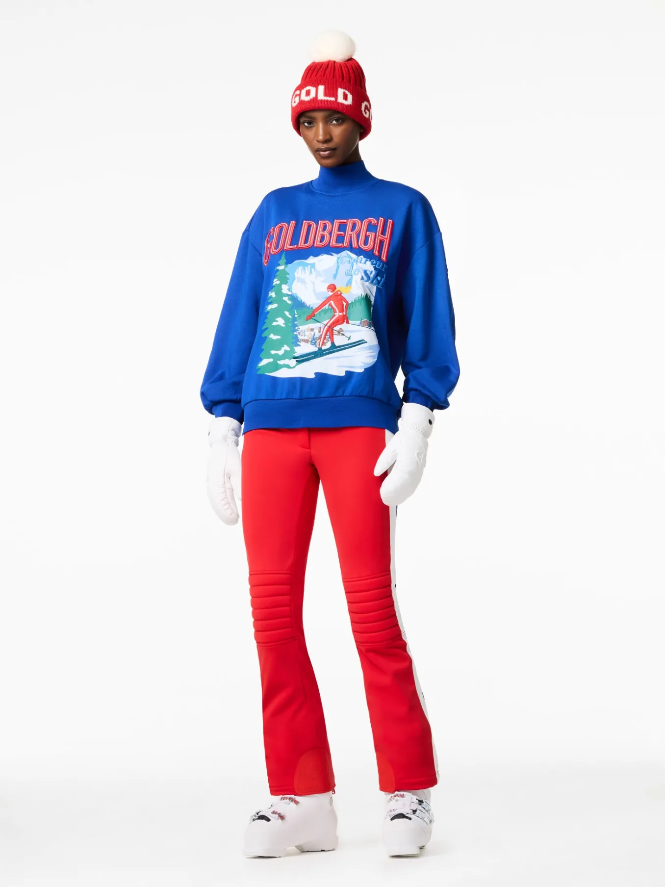 Goldbergh LA MONTAGNE Crew Neck Sweater dazzling blue Clearance