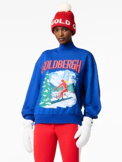 Goldbergh LA MONTAGNE Crew Neck Sweater dazzling blue Clearance