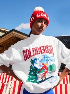 Goldbergh LA MONTAGNE Crew Neck Sweater white New